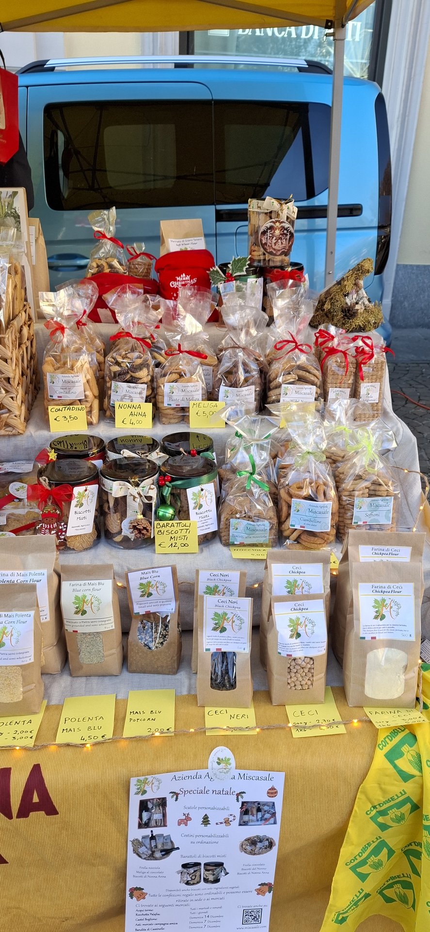 The Miscasale stall at the farmers’ market
